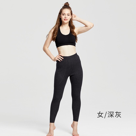 Sonbahar ve kış yeni kadın yün pantolon deve saç yama kadın diz ve bel koruma kalınlaşmış tayt polar ile sıcak pantolon