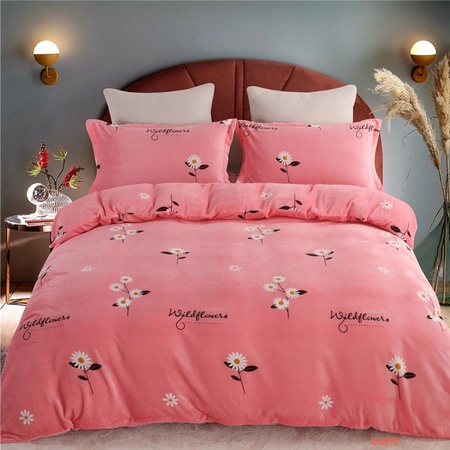 2.5m genişliğinde süper yumuşak süt pazen baskılı yatak takımı kumaşı kaşmir pamuk