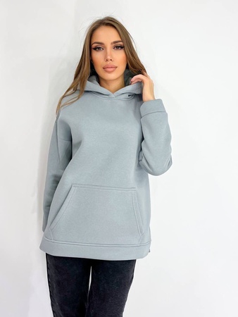 Толстовка утеплённая однотонная