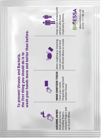Single use wet wipes