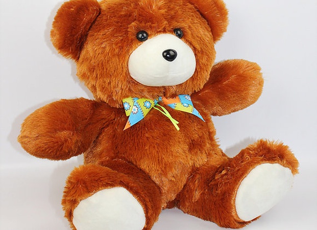 Игрушка мягконабивная Мишка с бантом 33/40см