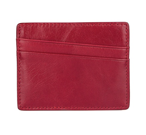 Leather short wallet