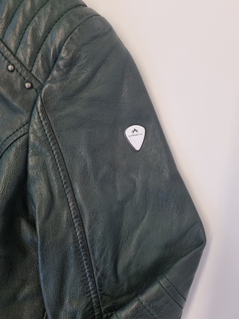 Kadın yeşil deri ceket Alpenblitz