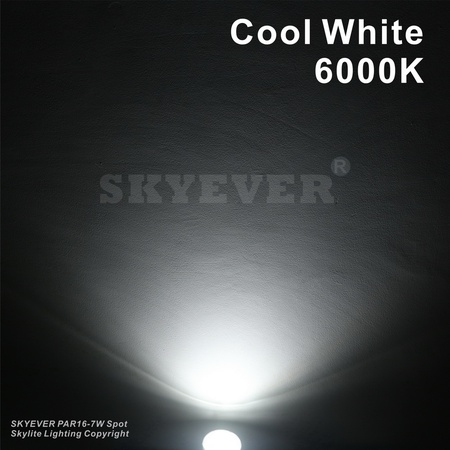 Стеклянная светодиодная лампа PAR16 Точечная лампа COB 7 Вт E26/E27 с регулируемой яркостью IP65