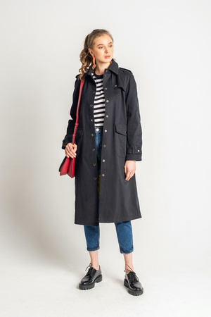 Плащ Celine из хлопка