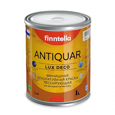 Abschlussglasur dekorative Farbe.