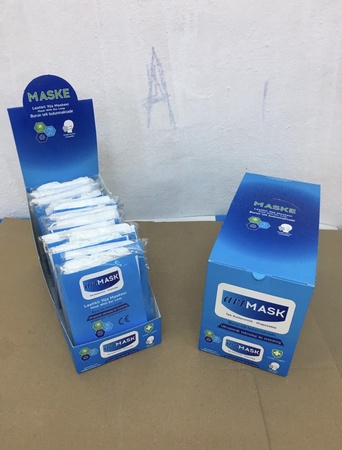 маска медицинская трехслойная