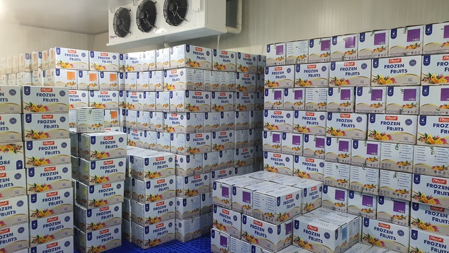 Замороженная Маракуйя кубики. Экзотические фрукты с заводов OLMISH