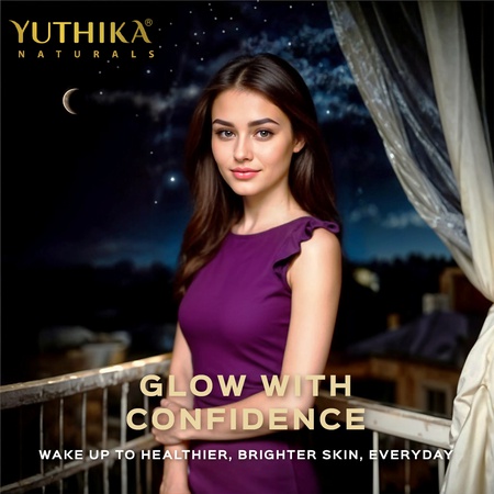 Yuthika Youth & Glow Deep Restore Night Cream for Women, Oil-Free, Reduces Dark Spots & Wrinkles (50g)