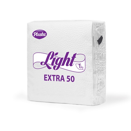 СБ22,5 Plushe Light Extra 50, 1 слой, 40 лист, белая/пастель, сплошное, 35 в уп