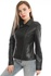 Arms Studded Women Leather Jacket (Slim Fit)