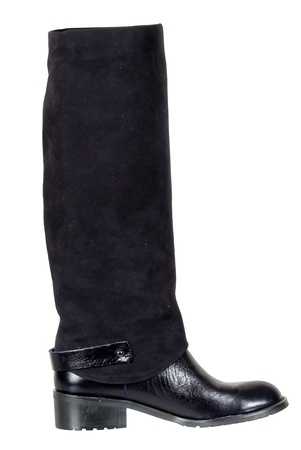 Женские сапоги, натуральная кожа-замша <G917>