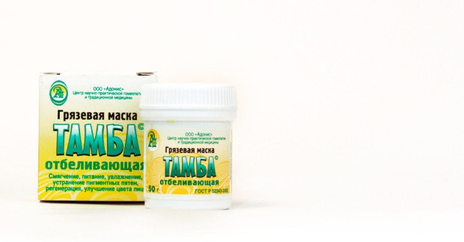 Отбеливающая грязевая маска Тамба
