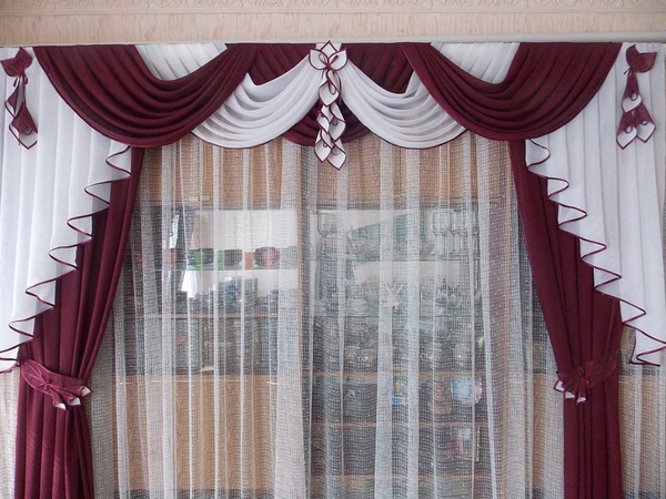 Комплект штор Вишня