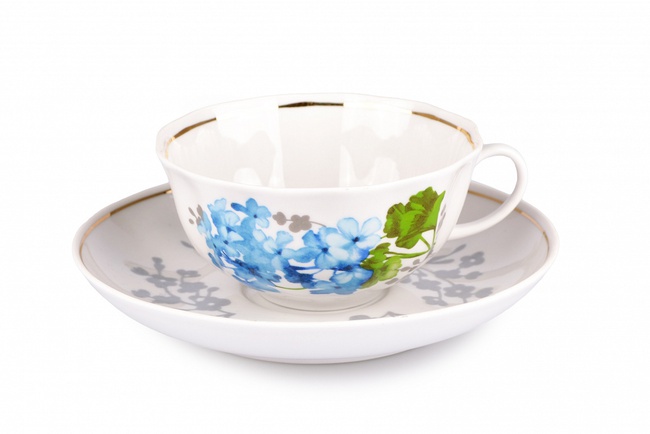 Сервиз чайный - Голубая герань (Тюльпан, 15 предм)