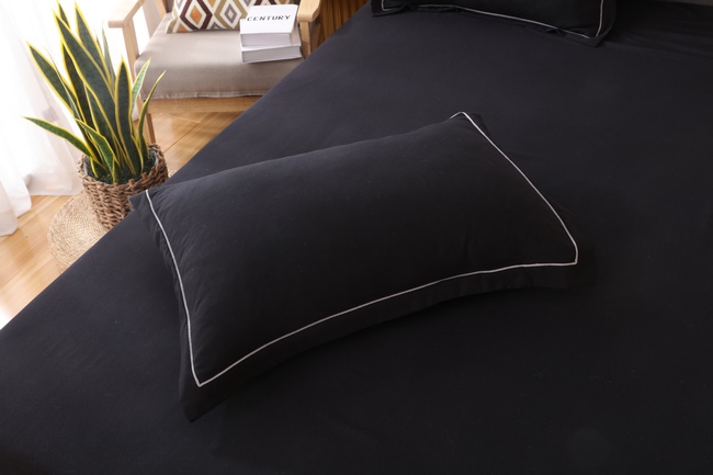 Комплект постельного белья Однотонный Сатин с Одеялом FB004