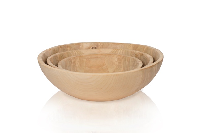 Набор деревянных эко-салатников