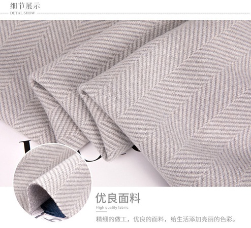 Осенне-зимняя шерстяная однотонная шерстяная костюмная ткань в елочку, ткань для пальто с рисунком из рыбьей кости