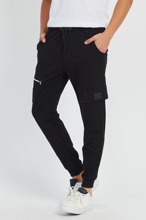 Fermuar ve kapak detaylı eşofman altı