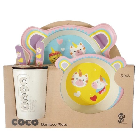 bamboo fiber plate kids