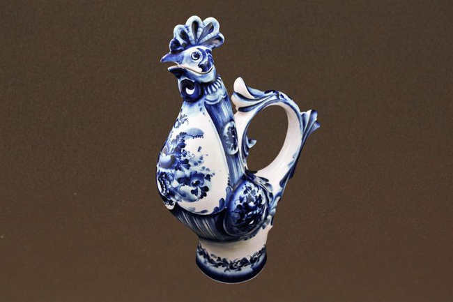 Кувшин петух 2.5 литра гжель