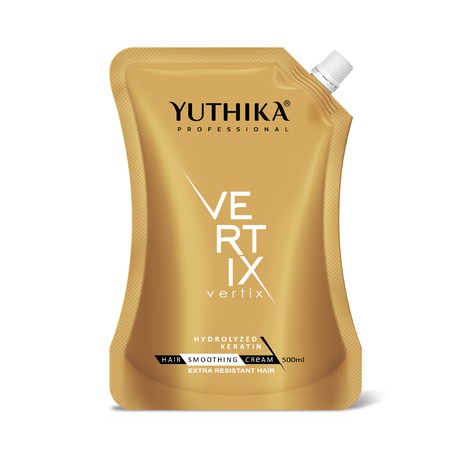 Yuthika Professional Vertix Hair Smoothening & Straightening Cream | Hydrolyzed Keratin | For Extra Resistant Hair 500ml – Keratin Treatment Cream, Deeply Softens, Long Lasting Straightening Results
