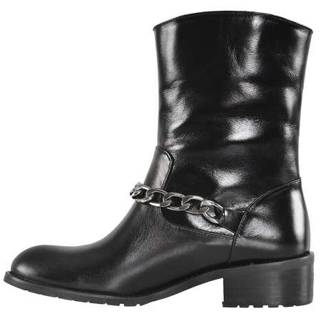 Женские полусапоги, натуральная кожа <G911>