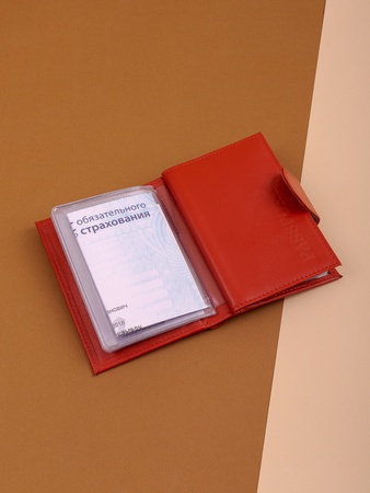 Портмоне для автодокументов на кнопке 3 в 1 АЛ-201