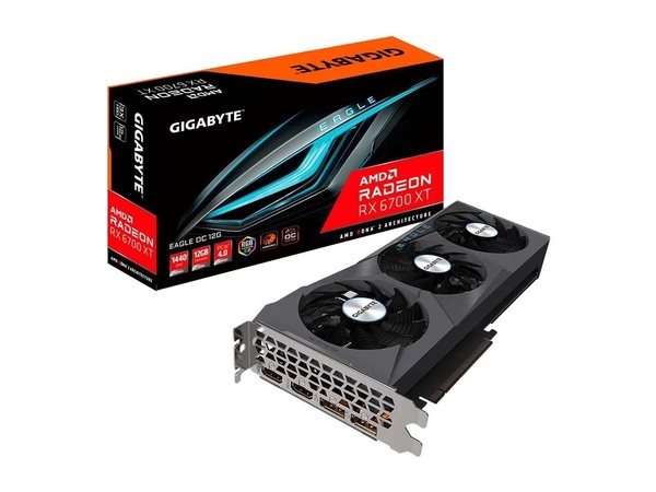 GIGABYTE Radeon RX 6700 XT Eagle 12G Graphics Card, WINDFORCE 3X Cooling System, 12GB 192-bit GDDR6, GV-R67XTEAGLE-12GD Video Card