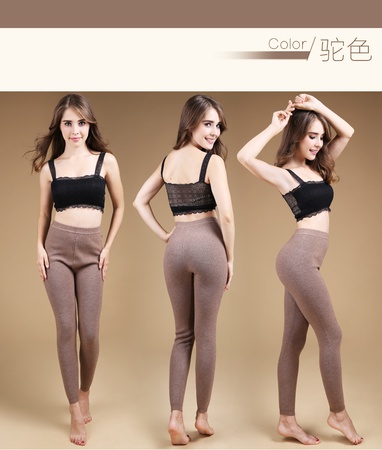 Осенние и зимние мужские толстые шерстяные брюки, женские теплые кашемировые брюки с высокой талией, нижние брюки из чистой шерсти