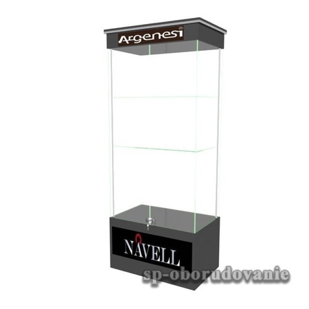 Витрина из стекла и дсп 2000х800х500