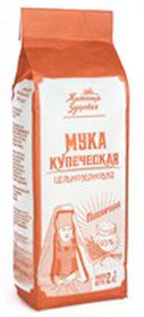 Мука пшеничная цельнозерновая КУПЕЧЕСКАЯ 1кг