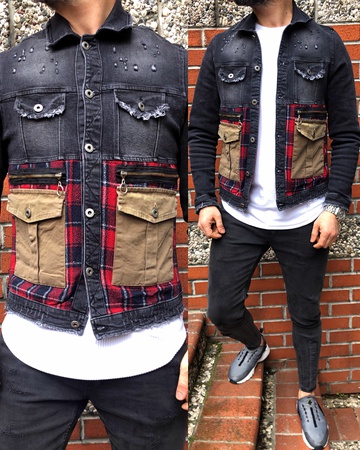 iga fashion erkek mevsimlik kot ceket