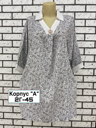 Women's long blouse of large sizes