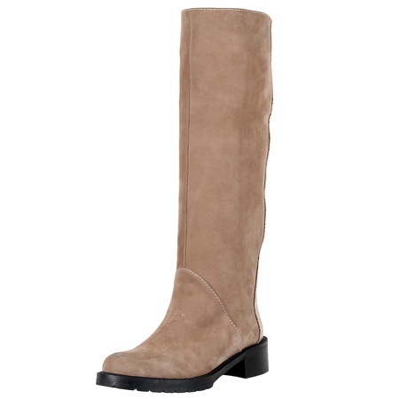 Женские сапоги, нубук, кожа <G5715>