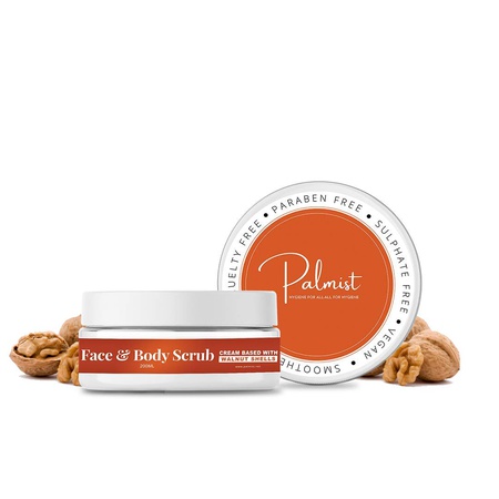 Palmist Face & Body Exfoliating Walnut Scrub (SLS / Paraben free) 200ml