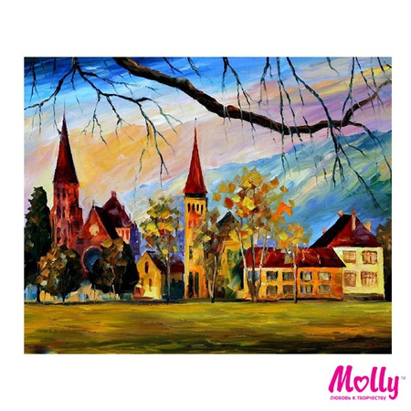 Painting by numbers Afremov. Switzerland