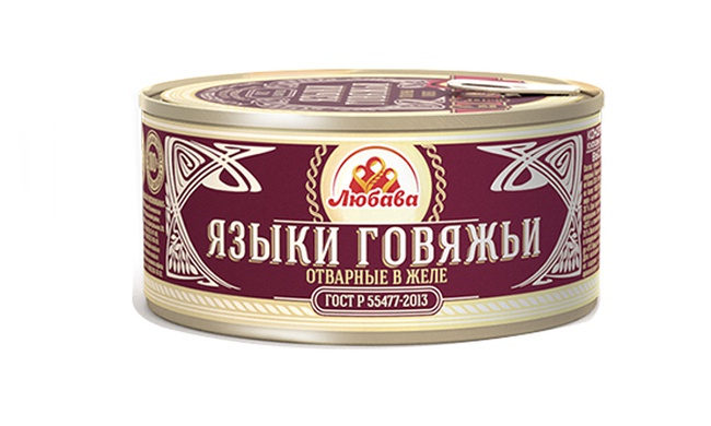 Canned meat delicacies GOST