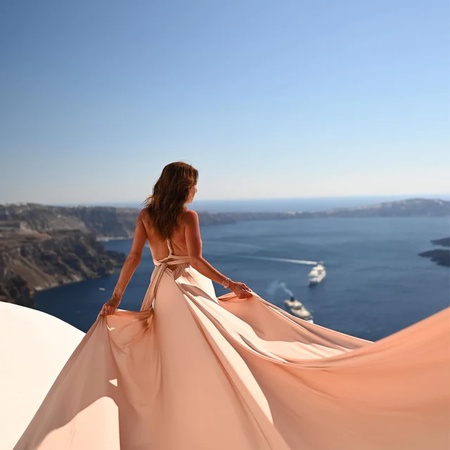 Платье-трансформер со шлейфом от 40 до 54 размера, 20 расцветок шелка, длина от талии любая.