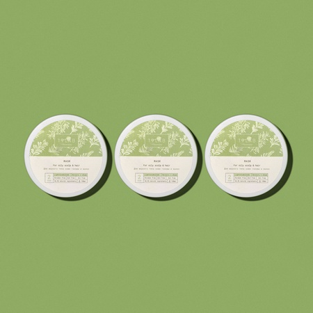 Yağlı saç tipi için maske "Hafiflik ve hacim"