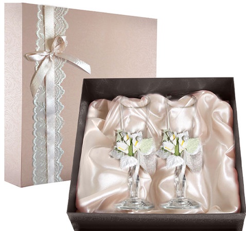 НАБОР СВАДЕБНЫХ БОКАЛОВ РЕТРО №15