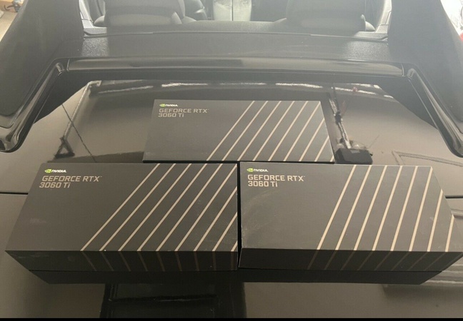 Видеокарта NVIDIA GeForce RTX 3060 Ti Founders Edition FE без LHR НОВАЯ/ЗАПЕЧАТАННАЯ