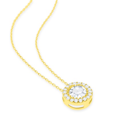 Even & Pétra 14 Ayar Altın Taşlı Tektaş Kolye