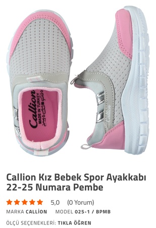 Çocuk ayakkabıları