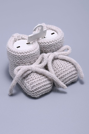 Hattuş Детские пинетки с горизонтальными звеньями на шнуровке