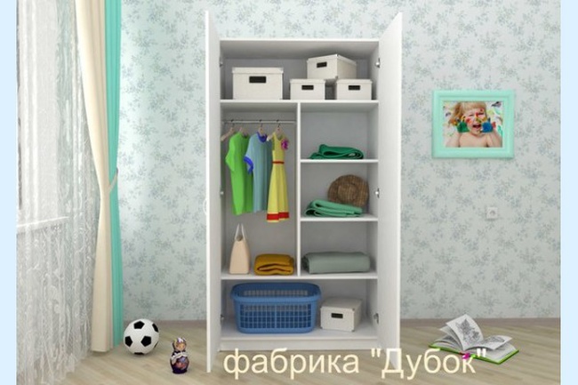 ШКАФ ДЕТСКИЙ "ВИННИ-ПУХ" (С СОВОЙ)