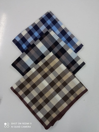 Mужские носовые платки (поло и пряжа крашенная)