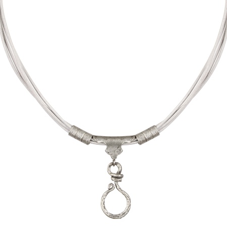 W-K-RP-106 Deri bileklik, kolye,küpe kombin