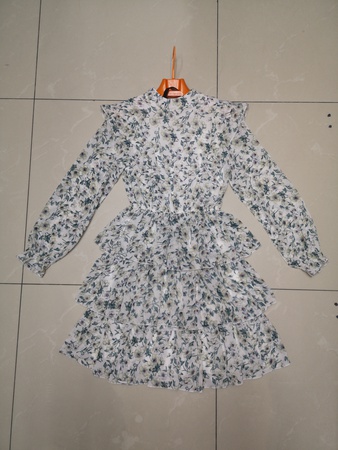 Платье шифон, в цветочек 079