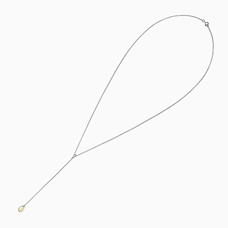 Kehribar rengi gümüş kolye